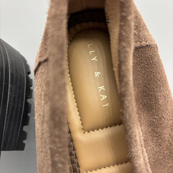 Kelly &‎ Katie Loafers Women’s Size 10 M Major Brown Suede Lug Sole Horse-Bit - Picture 12 of 13